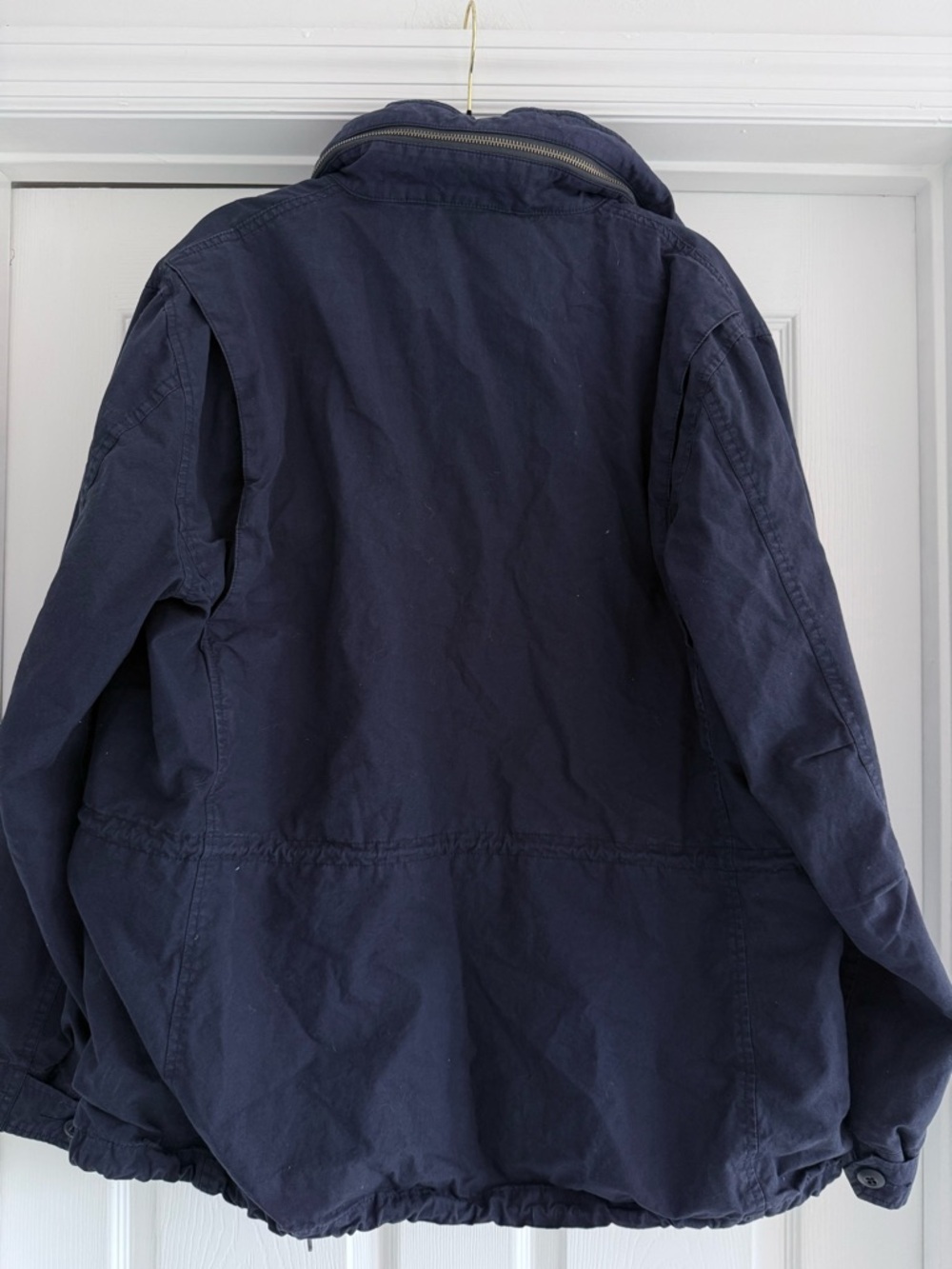 J.Crew M65 Military Jacket Men’s Large Cotton Field Jacket Navy - Picture 3 of 6